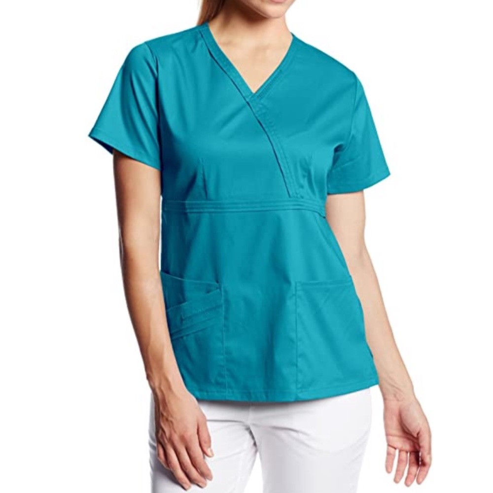 Cherokee teal scrub top